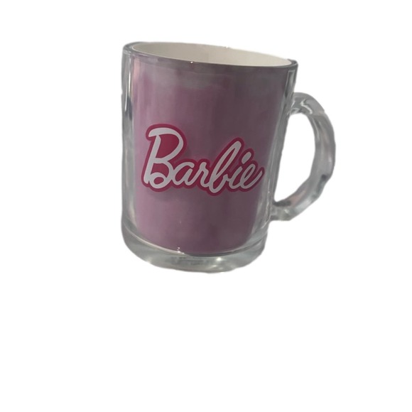 Barbie Clear Glass Coffee Mug - Picture 3 of 4